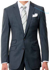 Exclusive Wool Blend Suit - Design notch